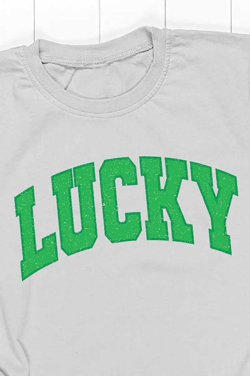 Vintage Varsity Lucky Short Sleeve Relaxed Fit T-Shirt