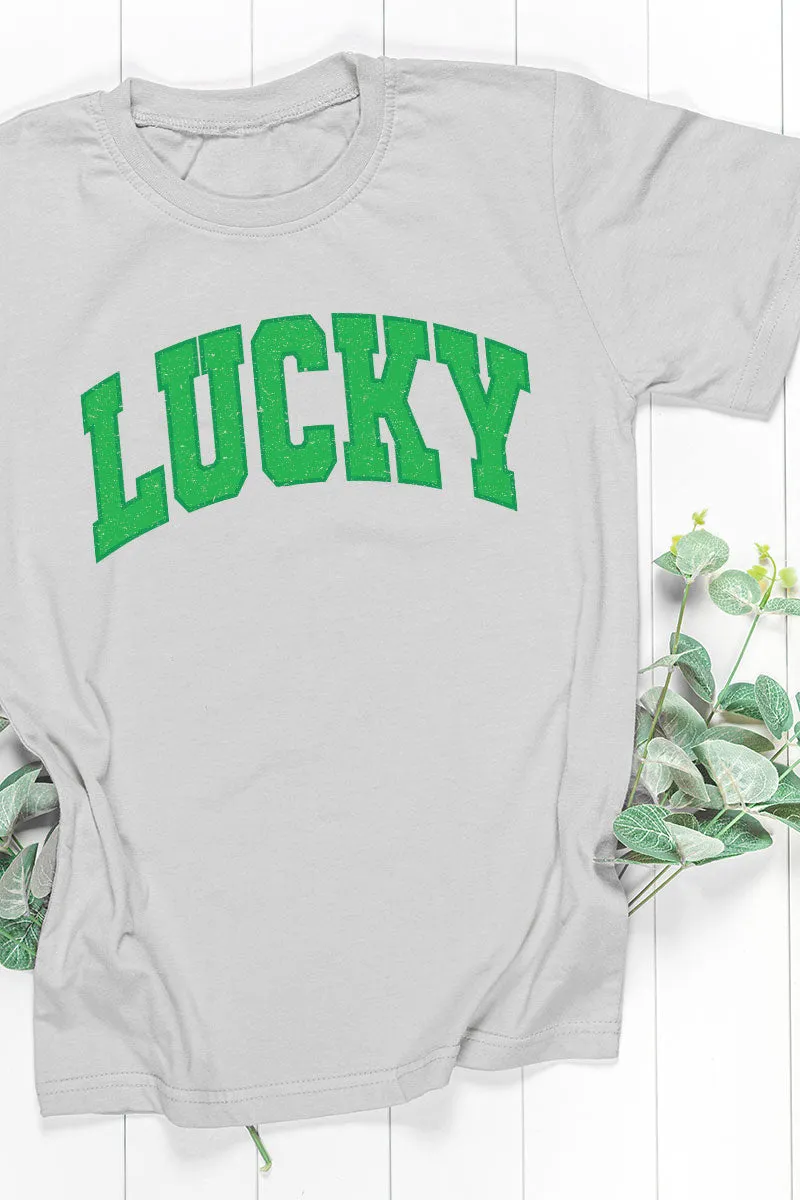 Vintage Varsity Lucky Short Sleeve Relaxed Fit T-Shirt