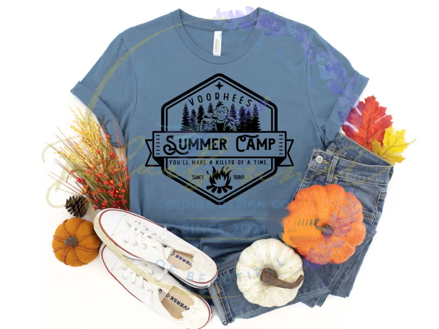 Voorhees Summer Camp - Black ink