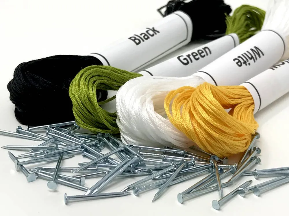 White Daisy String Art Kit