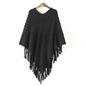 Winter Women Sweater Tassel Knitted Sweater
