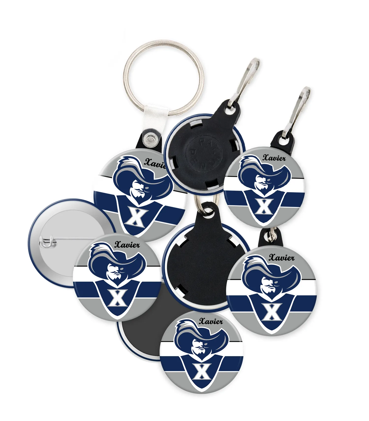 Xavier University Button Set #1 - 1.25"